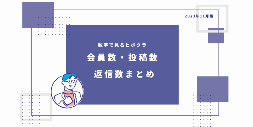 数字で見るヒポクラ!会員数や投稿数を徹底調査